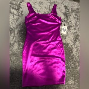 Purple mini tight dress very pretty on body